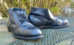 Vintage 1979 Weinbrenner USA Boondocker Boots Black Leather Steel Toe Mens 12.5R