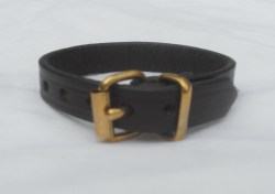 NEW! Made in the USA DEEP Brown LEATHER Belt BRACELET-Minimalist Brass Hardware