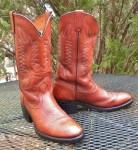 Vintage USA Union made Leather Western Boots Sierra Soles Working Ranch Mens 10.5 B- PD TUFF?