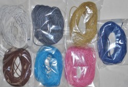 20 YARDS OF 1.5mm Waxed Cotton Cord Jewelry Making Stringing Beads Crafts:  Your choice 1 of 5 colors