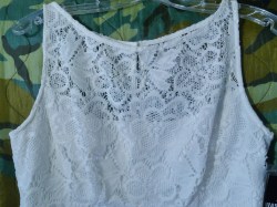 Studio 1 Collection Lace Mini DRESS Lined Short White Washable Womens 12 NOS