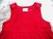 VINTAGE Osh Kosh B'gosh Crimson VELVET Jumper/Dress 100% Cotton Baby Girl 24 mos