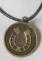 Quantity 9 –Bronze LUCKY HORSE SHOE in a Circle 16mm X 20mm Charms or Pendants  -1.5mm Hole at top