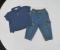 Vintage Baby Gap 2 PC CARGO Jean Pant Set--Polo Gap BEAR Logo Top-blue denim Jeans- 2T