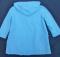 VINTAGE USA Weather Tamer Aqua Hoodie COAT Trench Windbreaker Pockets Girls 4T- Machine Washable