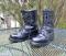 Vintage 1993 USA Military Issue Combat BOOTS Black Leather Insulated Speed laces 9 Reg~ Double H ?
