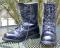 Vintage 1993 USA Military Issue Combat BOOTS Black Leather Insulated Speed laces 9 Reg~ Double H ?