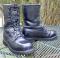 Vintage 1993 USA Military Issue Combat BOOTS Black Leather Insulated Speed laces 9 Reg~ Double H ?