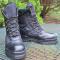 Mens WESTERN CHIEF Boots Black Leather LACE UP tactical Round steel Toe 8D