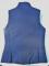 NEW! LIZ & CO. BLUE PUFFER VEST Zipper w/snaps Lightweight Horsey Womens M 