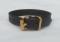 NEW! Made in the USA DEEP Brown LEATHER Belt BRACELET-Minimalist Brass Hardware