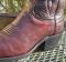 Dan Post El Paso Leather 12" Western Boots Cherry Full grain Cowboy Mens 8D