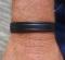 NEW! Made in the USA Black LEATHER Belt BRACELET-Minimalist Stainles St Buckle