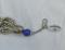 Handmade in India 23” Neckace Himalayan Gems Kinaara Blue 4" Potay Tassel