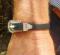 NEW! Made in the USA Black BETA Belt BRACELET ~3/8"Wide 3Pc Silver Buckle