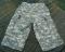 US Military Issue cut- off CARGO Shorts ACU camouflage drawstring SM ASIS