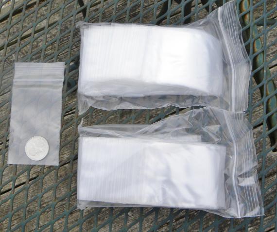 QTY 200 ULINE 2 X 3 CLEAR Zip Seal BAGS -2 Mil Recloseable Jewelry Bags