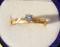 ROUND .20 CT NATURAL WHITE SOLITAIRE DIAMOND RING VS / HI 14 Kt Yellow Gold Sz 7