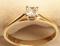 Estate NATURAL PRINCESS CUT .25 CT DIAMOND RING Solitaire 10 Kt Yel Gold 7.25