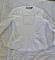 Vintage INC Long Sleeved Blouse White Cotton Post boy Banded Collar Womens 12--Chest 43