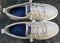 Sperry Top Sider Lace Up Canvas Sneakers Gold Sparkle Lo riders Womens Shoes 9