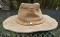 Vintage Banana Republic Suede KLONDIKE 49er Hat-- Floppy prospectors adventurers Western Tan Cap size Small-Medium