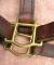 Vintage Brown Leather HORSE Halter Brass Hardware--HORSE Size 