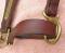 Vintage Brown Leather HORSE Halter Brass Hardware--HORSE Size 