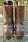 Vintage USA Hathorn Leather 9.5" Packer Boots Brown Lace up Western Kilties Mens 10.5 B