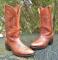 Vintage USA Union made Leather Western Boots Sierra Soles Working Ranch Mens 10.5 B- PD TUFF?