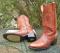 Vintage USA Union made Leather Western Boots Sierra Soles Working Ranch Mens 10.5 B- PD TUFF?