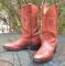 Vintage USA Union made Leather Western Boots Sierra Soles Working Ranch Mens 10.5 B- PD TUFF?